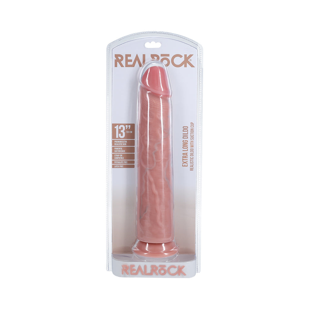 RealRock Extra Long 13in Dildo Beige